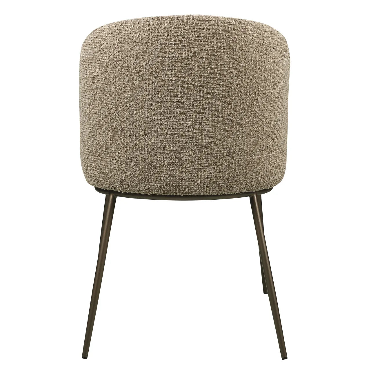 Richmond Interiors Set of 2 Elvi Mocca Chunky Dining Chairs