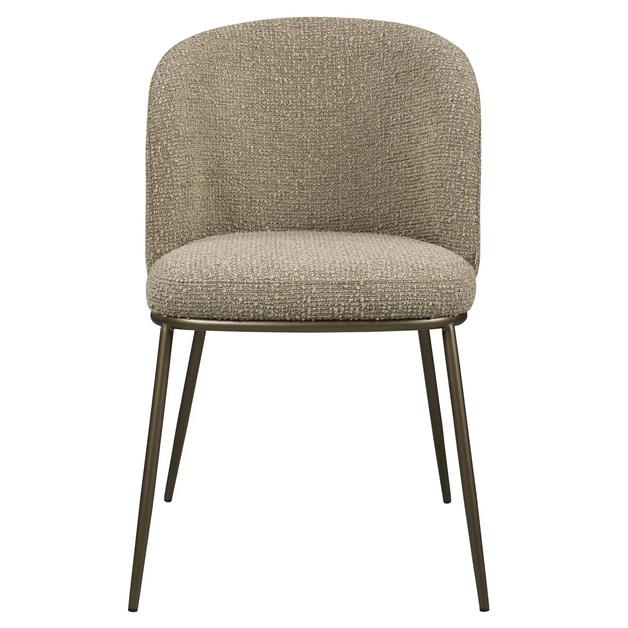 Richmond Interiors Set of 2 Elvi Mocca Chunky Dining Chairs