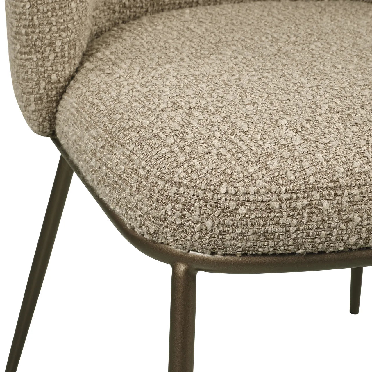 Richmond Interiors Set of 2 Elvi Mocca Chunky Dining Chairs