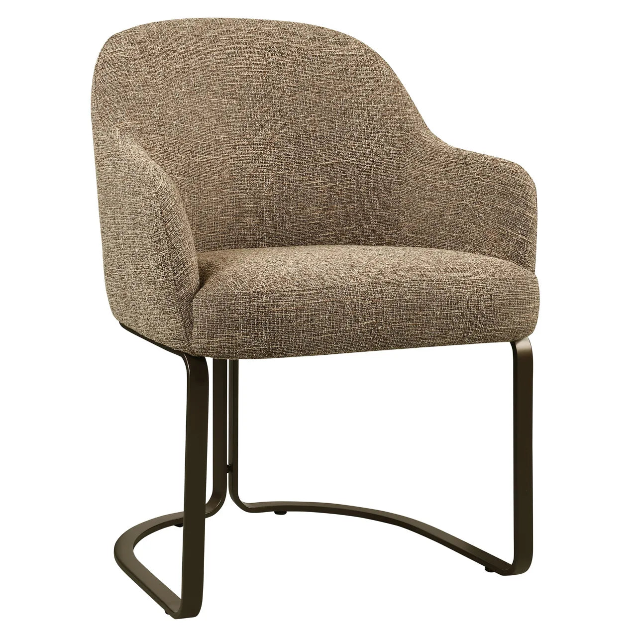 Richmond Interiors Hadley Brown Tweed Dining Chair
