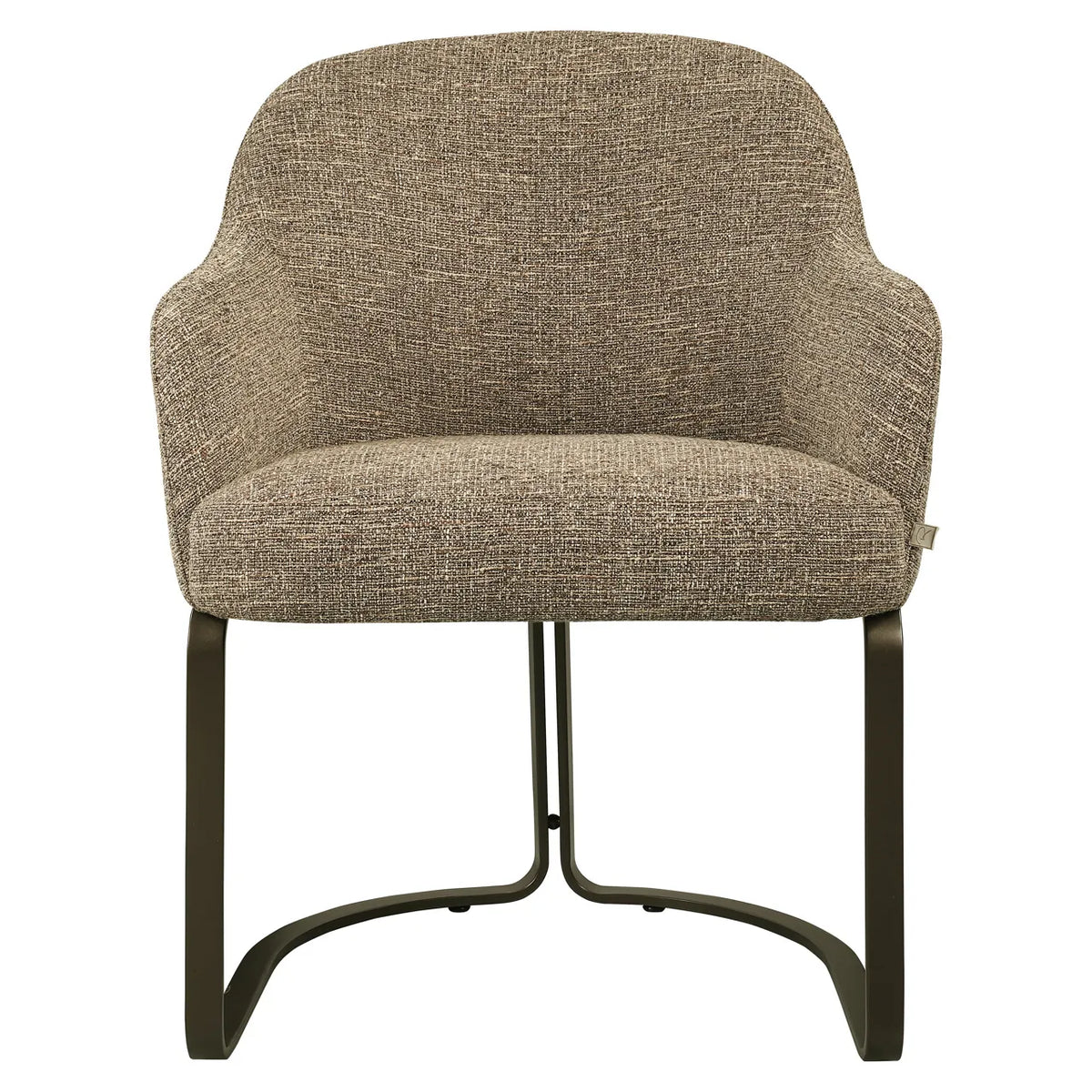 Richmond Interiors Hadley Brown Tweed Dining Chair