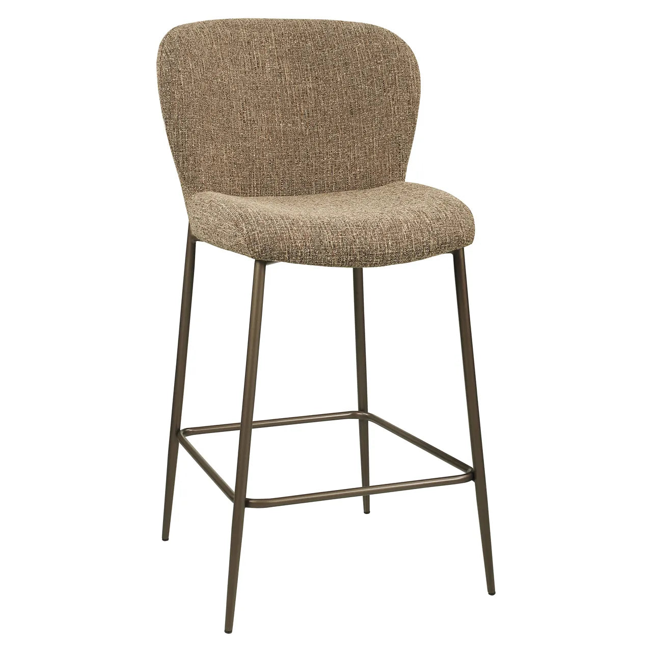 Richmond Interiors Odarby Brown Tweed Counter Stool