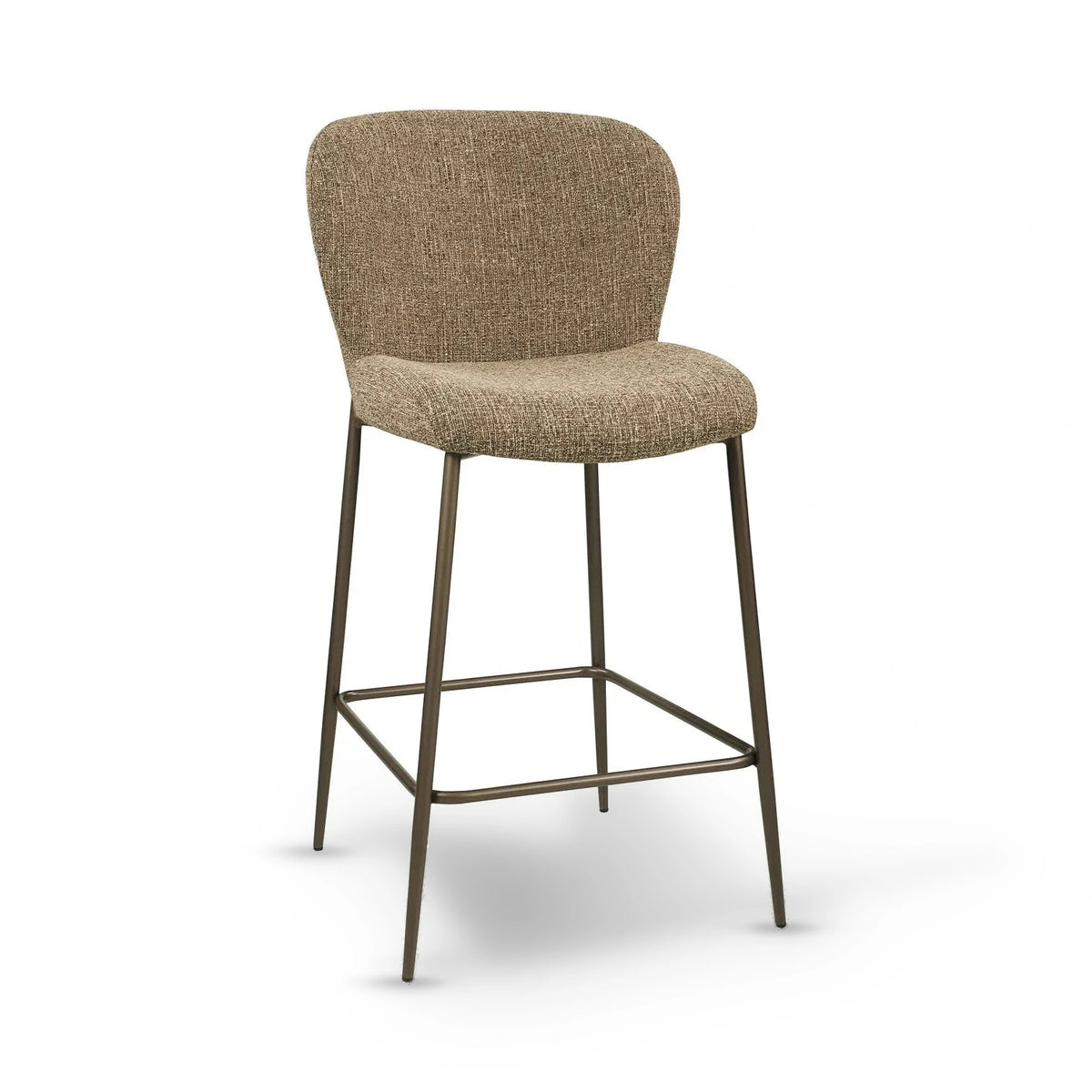 Richmond Interiors Odarby Brown Tweed Counter Stool