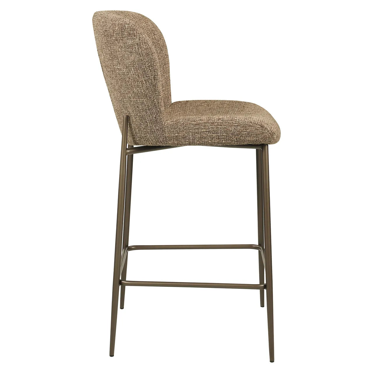Richmond Interiors Odarby Brown Tweed Counter Stool