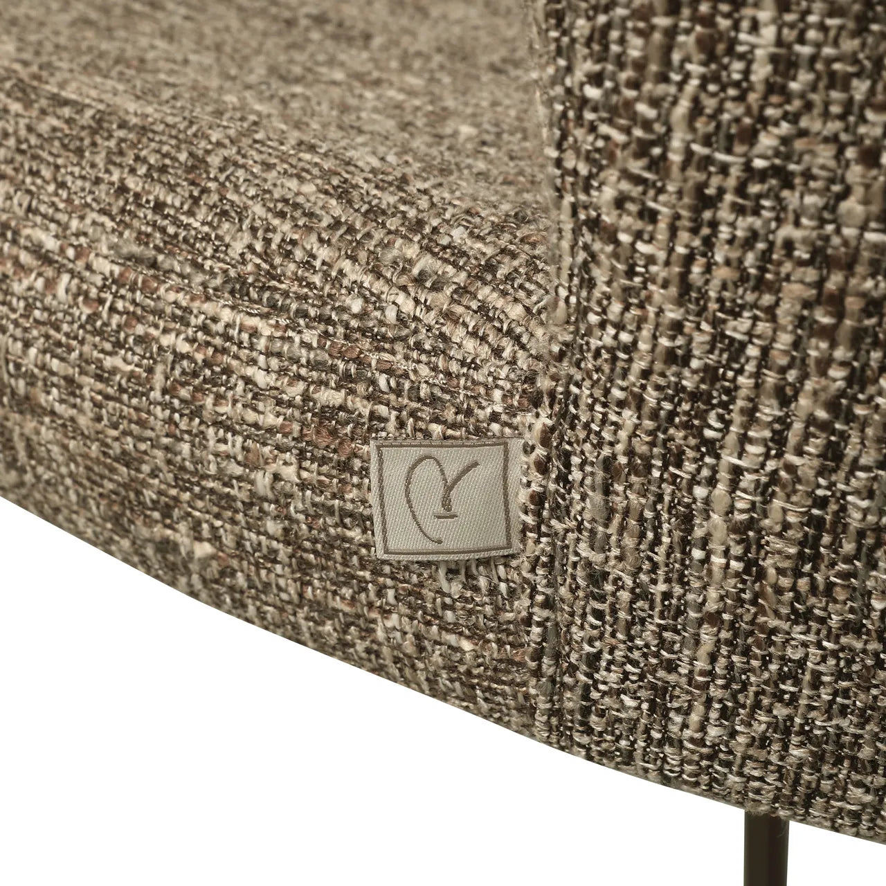 Richmond Interiors Odarby Brown Tweed Counter Stool