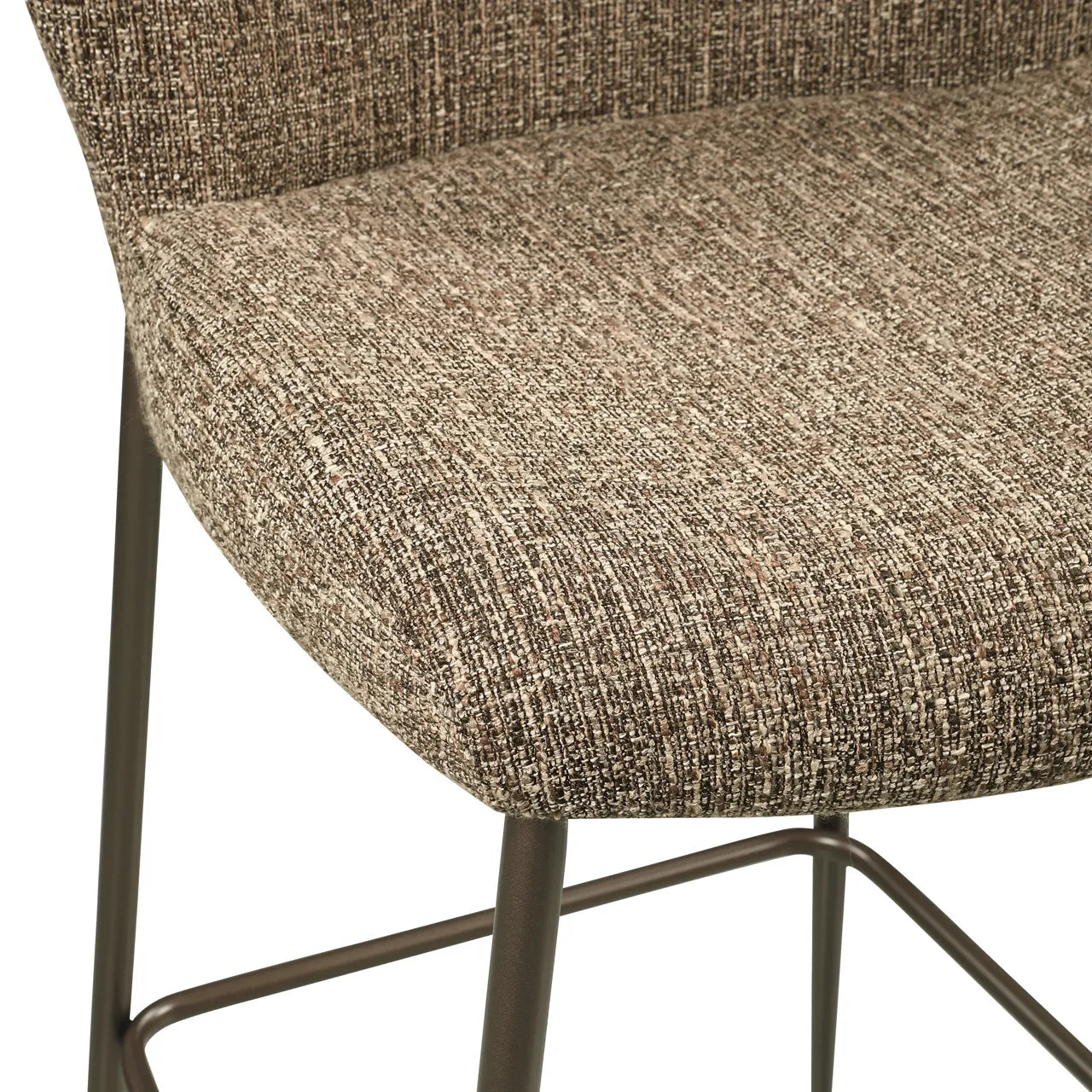 Richmond Interiors Odarby Brown Tweed Counter Stool