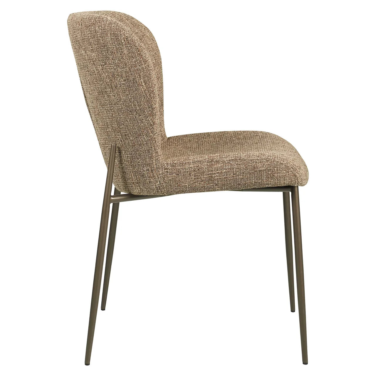 Richmond Interiors Set of 2 Odarby Brown Tweed Dining Chairs
