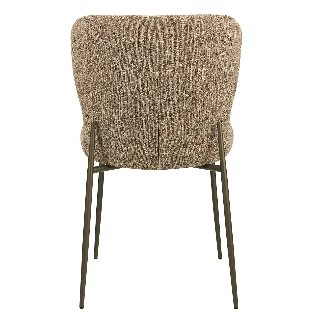 Richmond Interiors Set of 2 Odarby Brown Tweed Dining Chairs