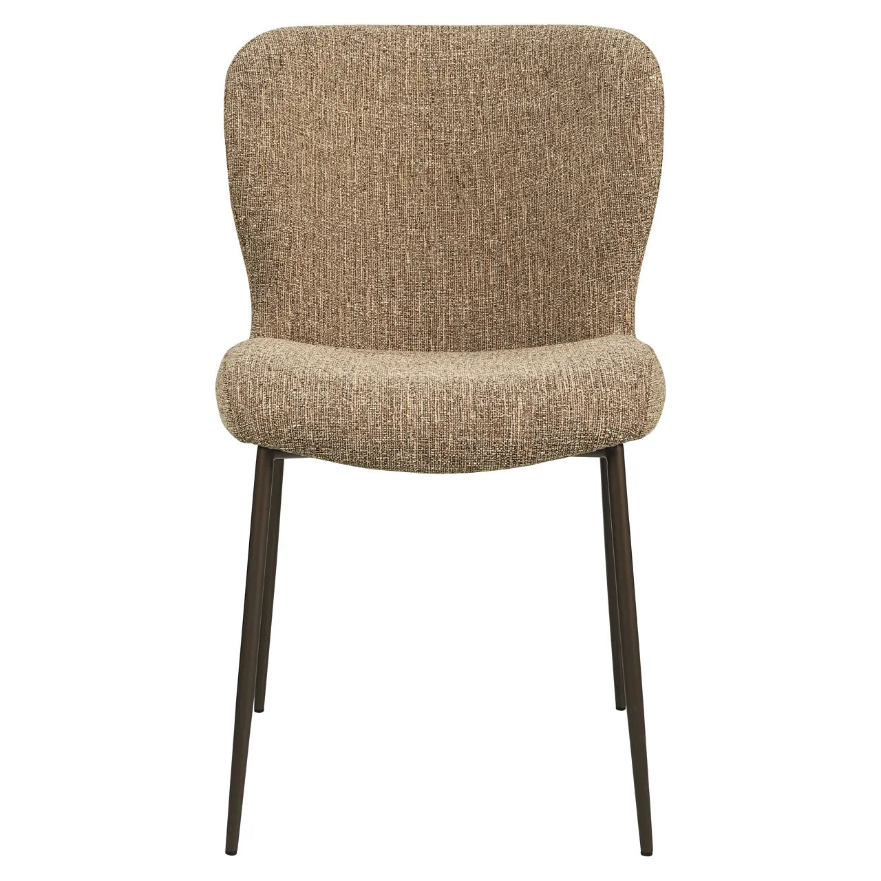 Richmond Interiors Set of 2 Odarby Brown Tweed Dining Chairs