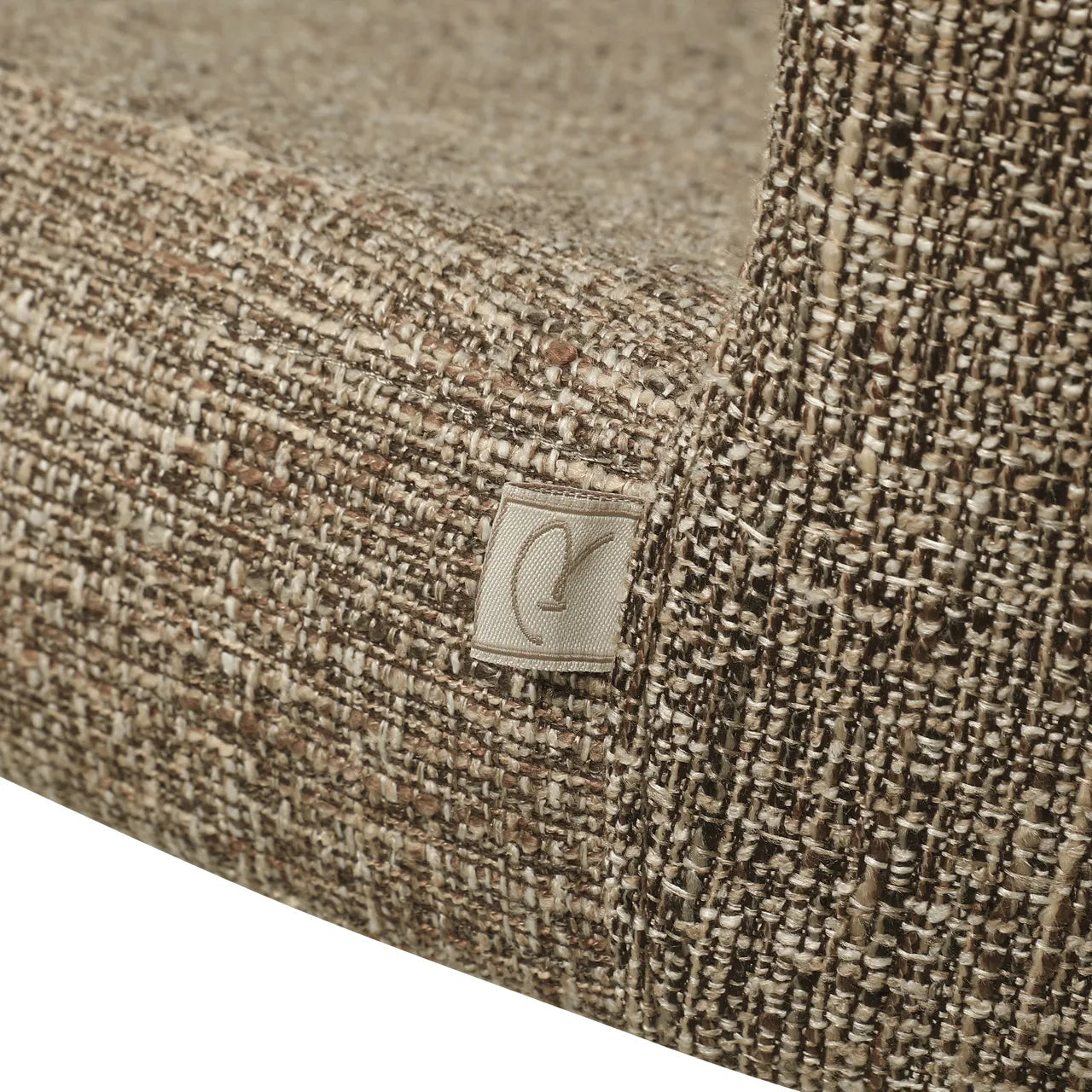 Richmond Interiors Set of 2 Odarby Brown Tweed Dining Chairs
