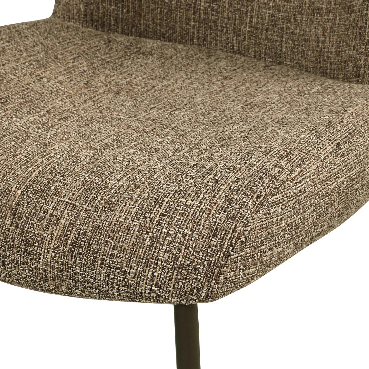 Richmond Interiors Set of 2 Odarby Brown Tweed Dining Chairs
