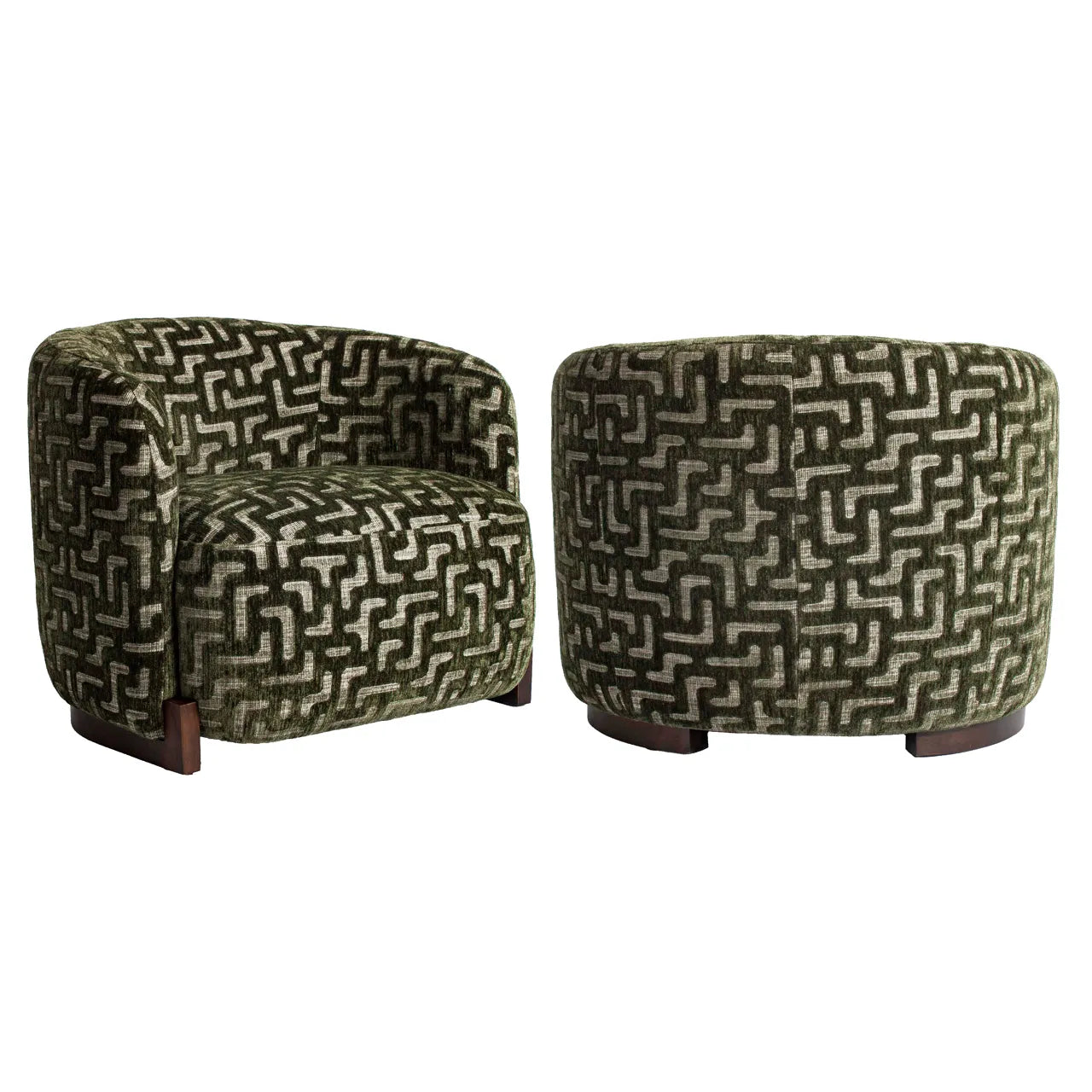 Richmond Interiors Hannah Moss Labyrinth Chenille Armchair