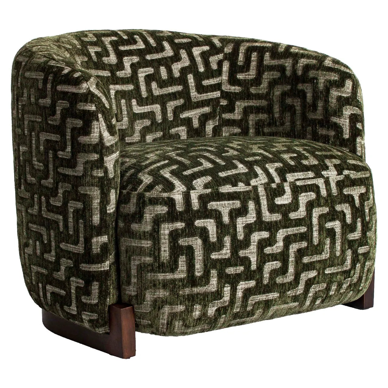 Richmond Interiors Hannah Moss Labyrinth Chenille Armchair