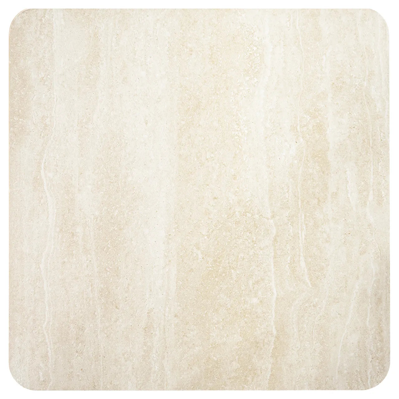 Richmond Interiors Ritz Brown Oak Wood & Cream Ceramic Marble Bistro Table