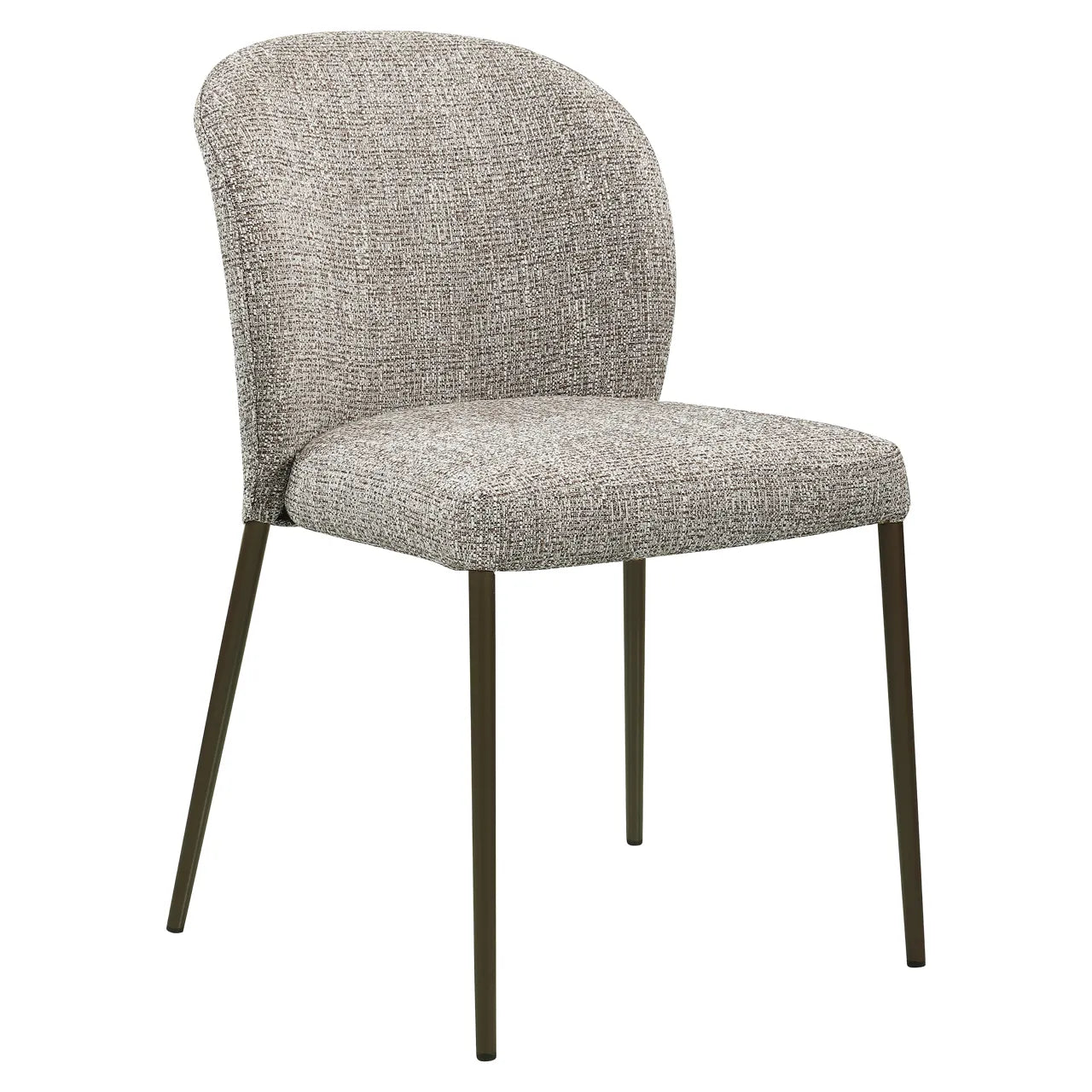 Richmond Interiors Set of 2 Stacker Earth Tweed Dining Chairs