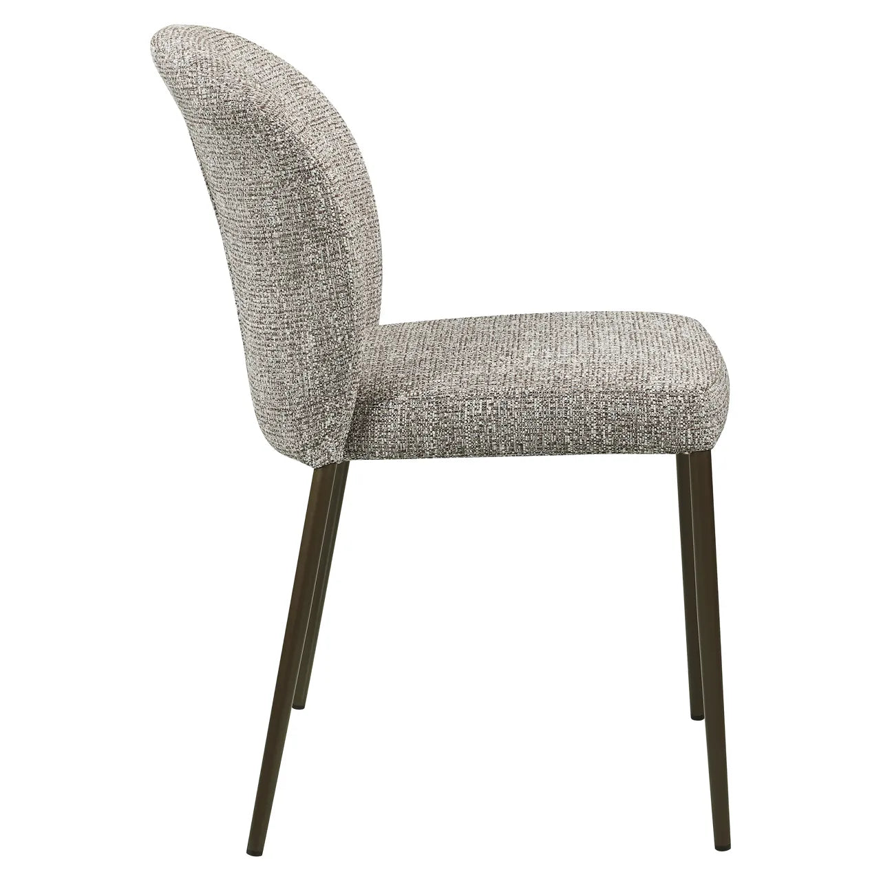 Richmond Interiors Set of 2 Stacker Earth Tweed Dining Chairs