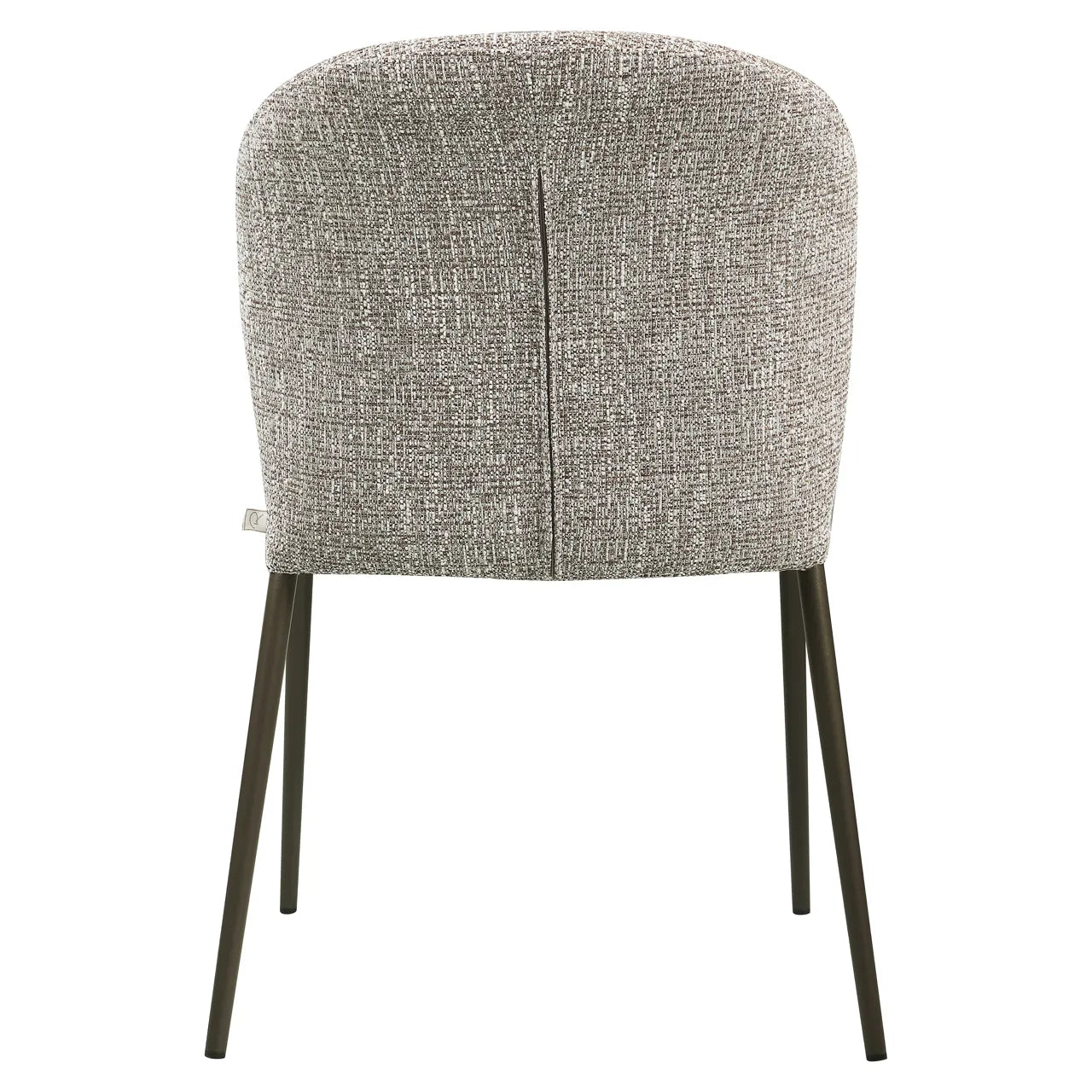 Richmond Interiors Set of 2 Stacker Earth Tweed Dining Chairs