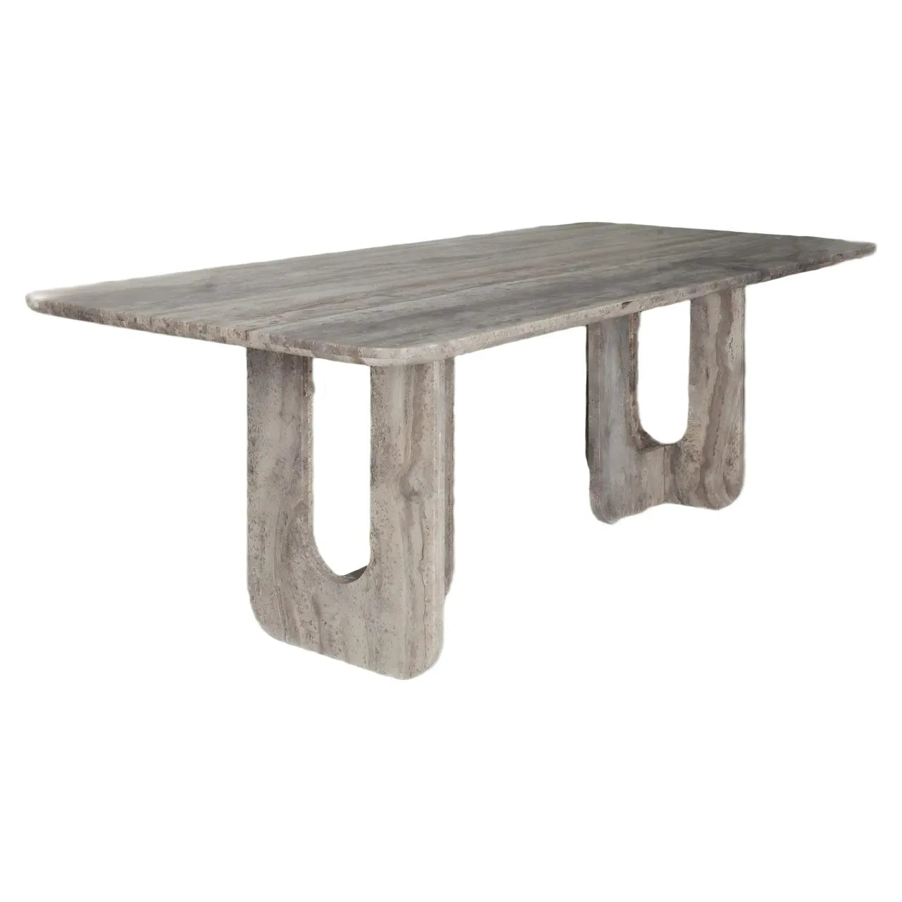 Richmond Interiors Westin Grey Travertine Dining Table 230cm
