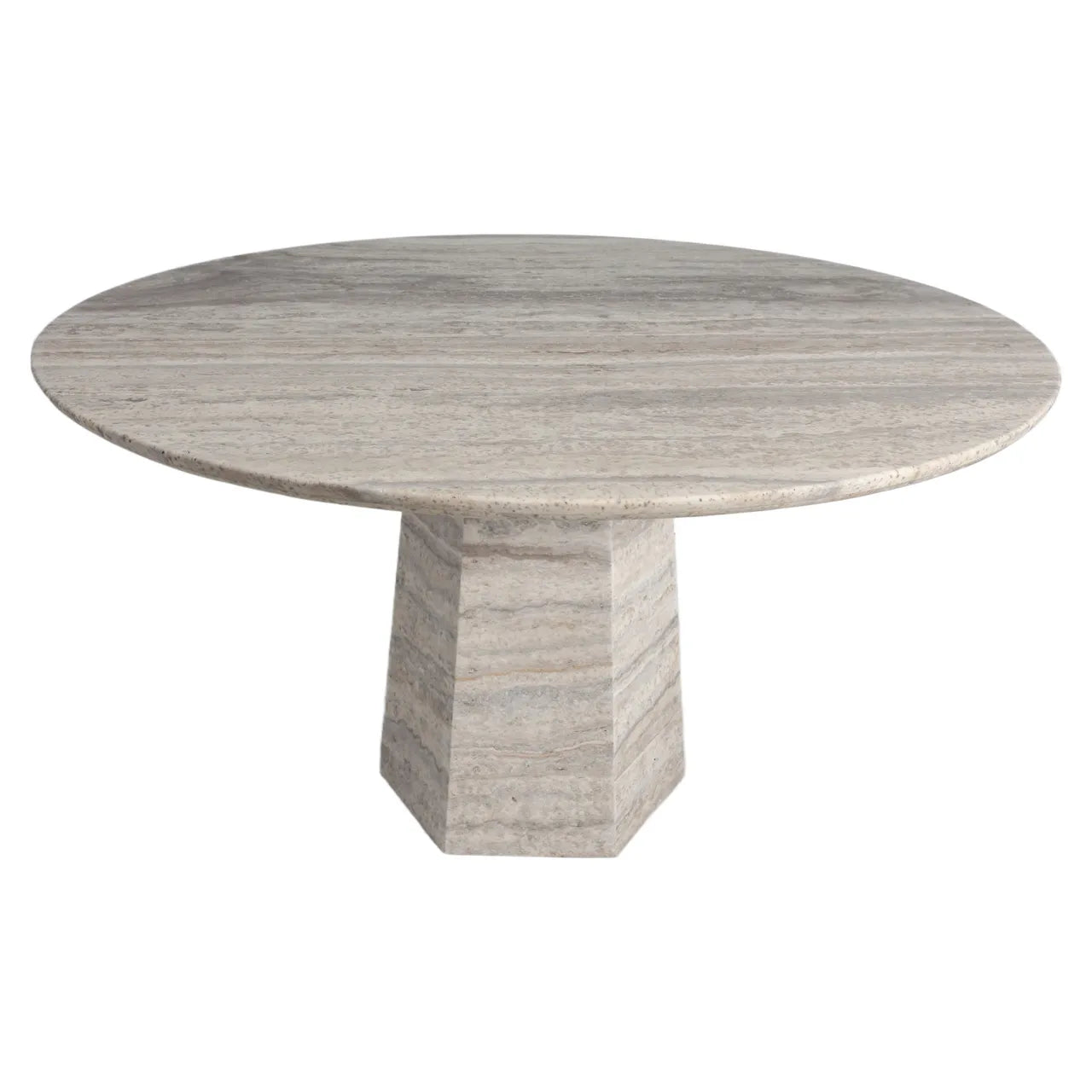 Richmond Interiors Westin Grey Marble Round Dining Table 135cm