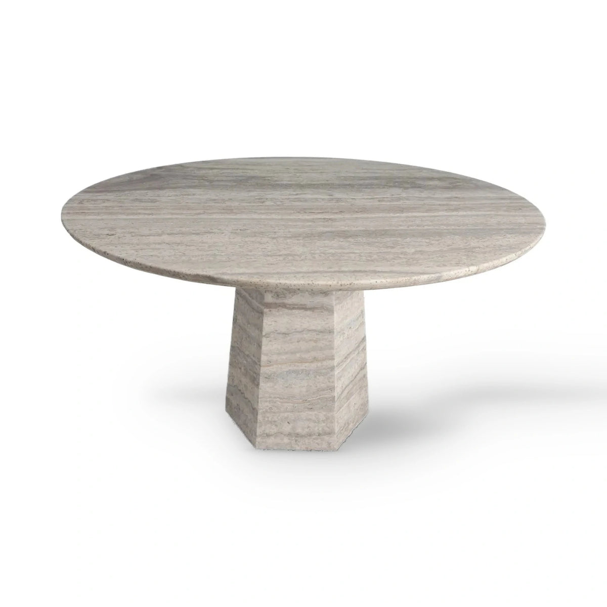 Richmond Interiors Westin Grey Marble Round Dining Table 135cm
