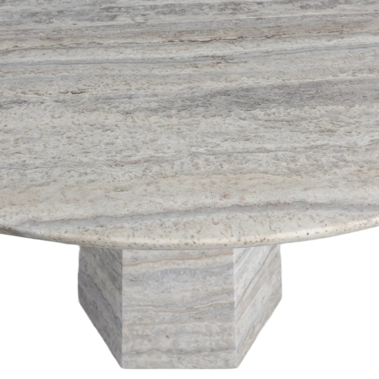 Richmond Interiors Westin Grey Marble Round Dining Table 135cm