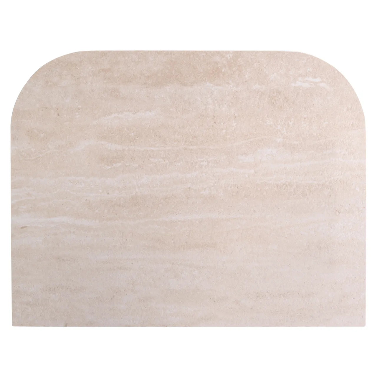 Richmond Interiors Nando Brown Travertine Ceramic Bedside Table