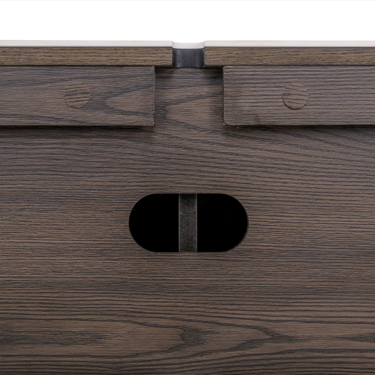 Richmond Interiors Nando Brown Travertine Ceramic & Oak Wood TV Unit