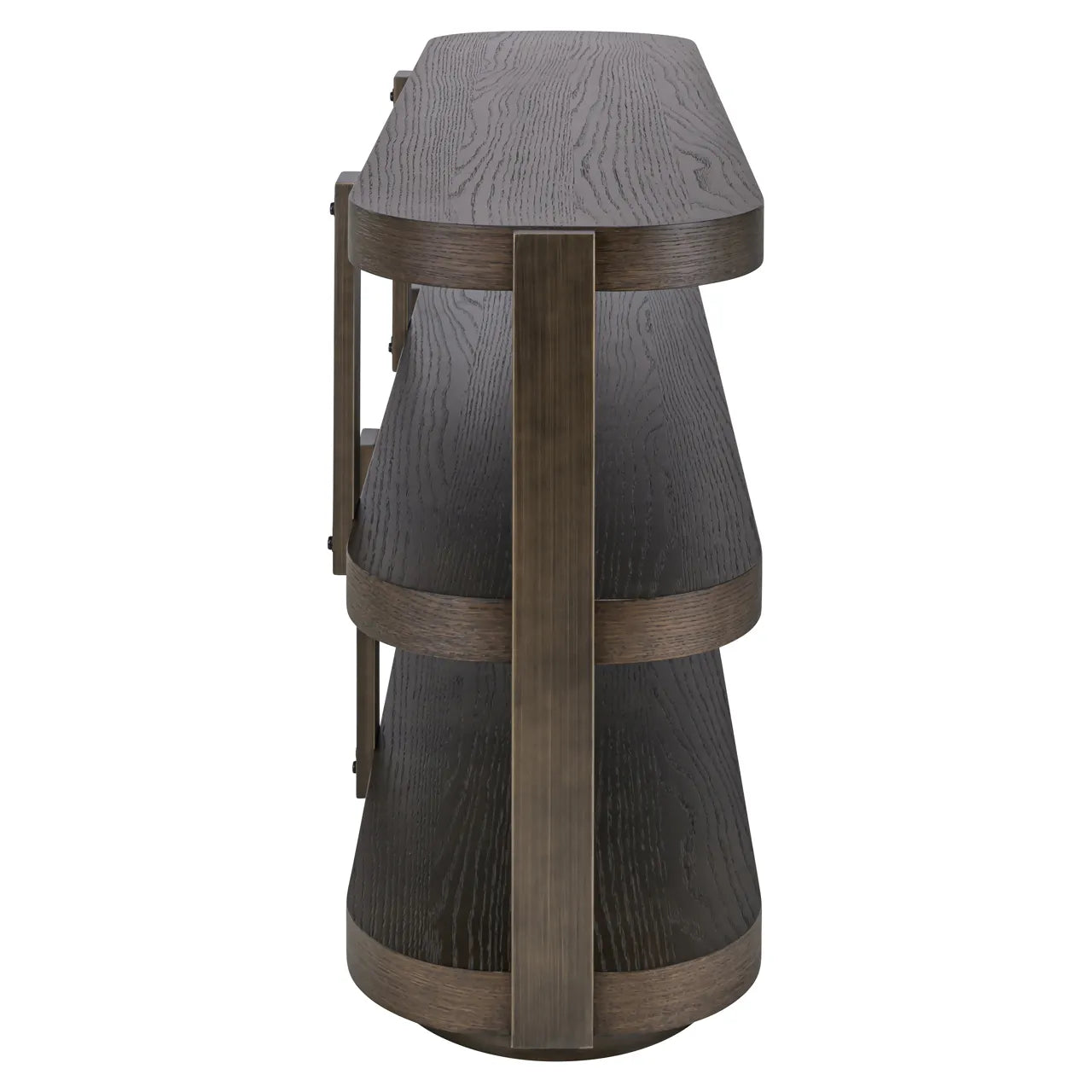 Richmond Interiors Ellington Brown Oak Wood Console Table