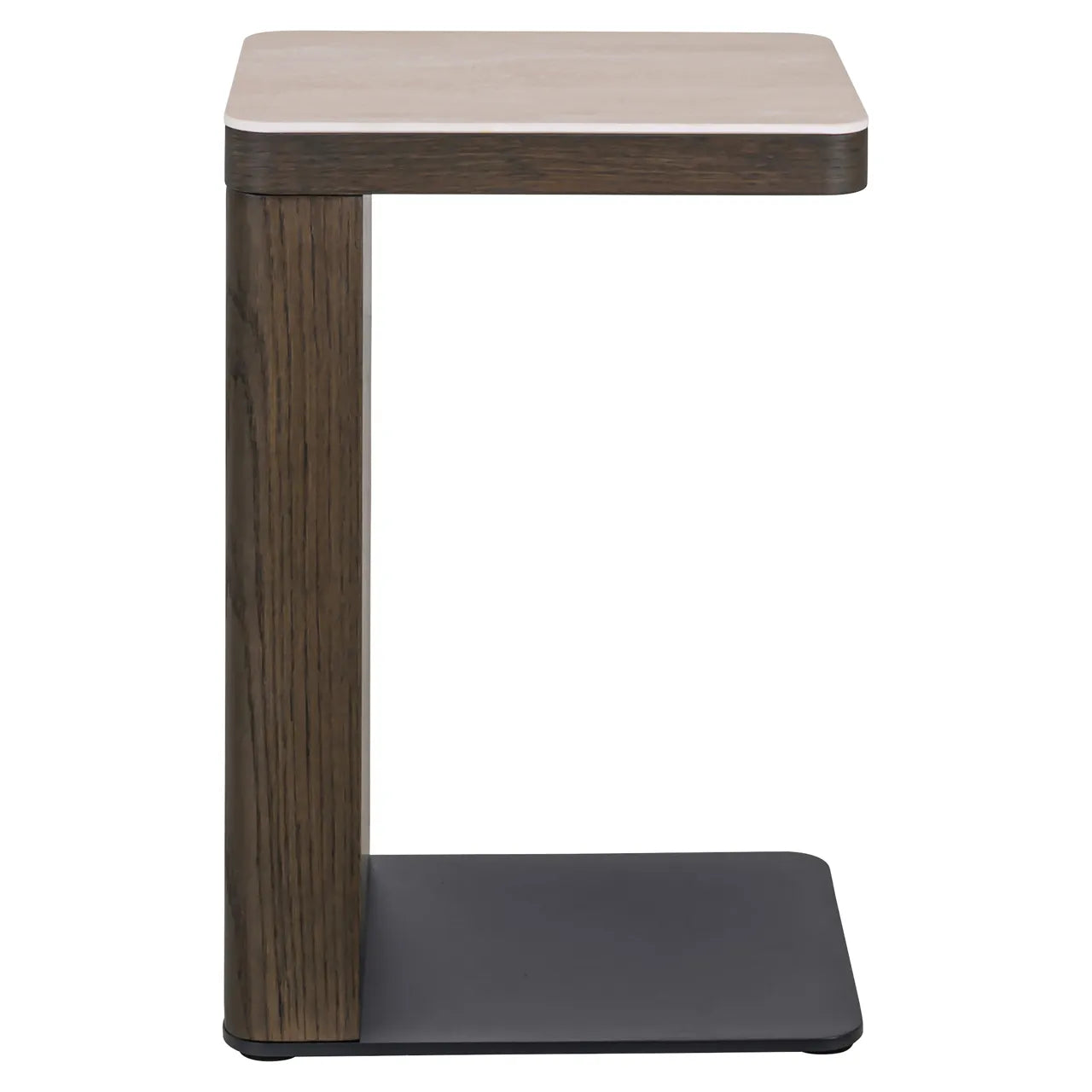 Richmond Interiors Nando Brown Travertine Side Table