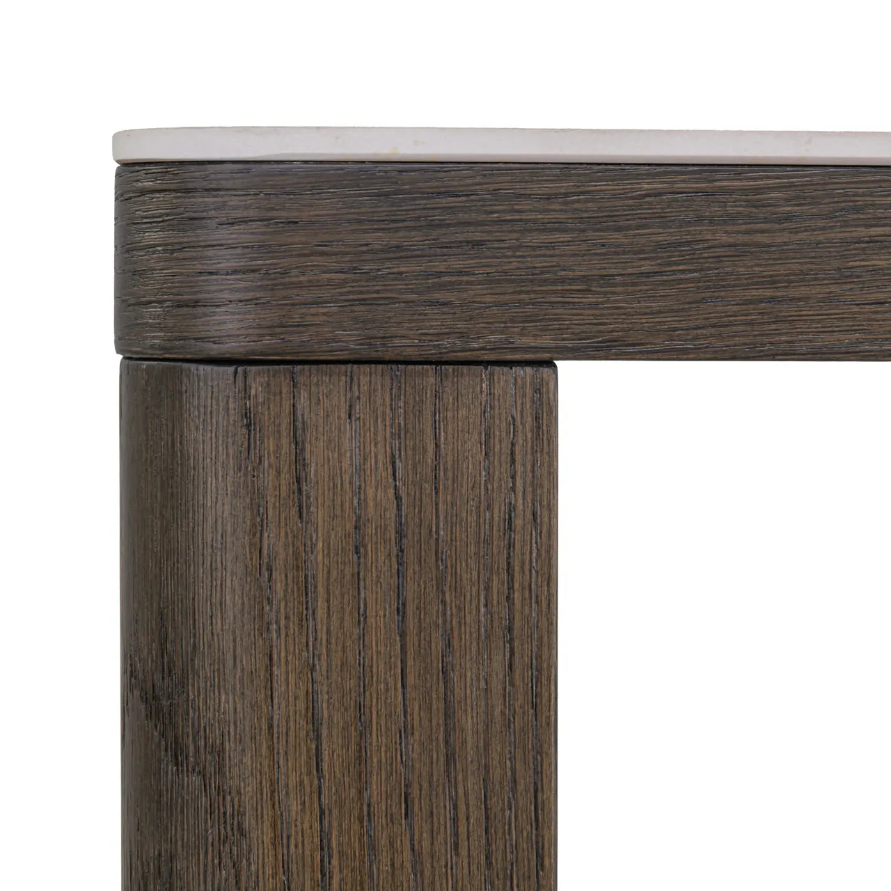 Richmond Interiors Nando Brown Travertine Side Table