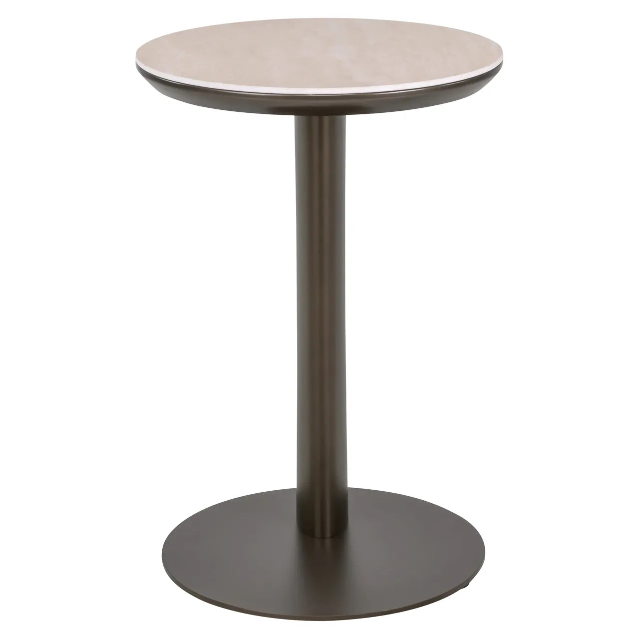 Richmond Interiors Ritz Brown Travertine Side Table