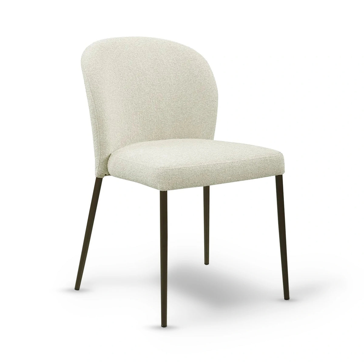 Richmond Interiors Set of 2 Stacker Taupe Boucle Dining Chairs