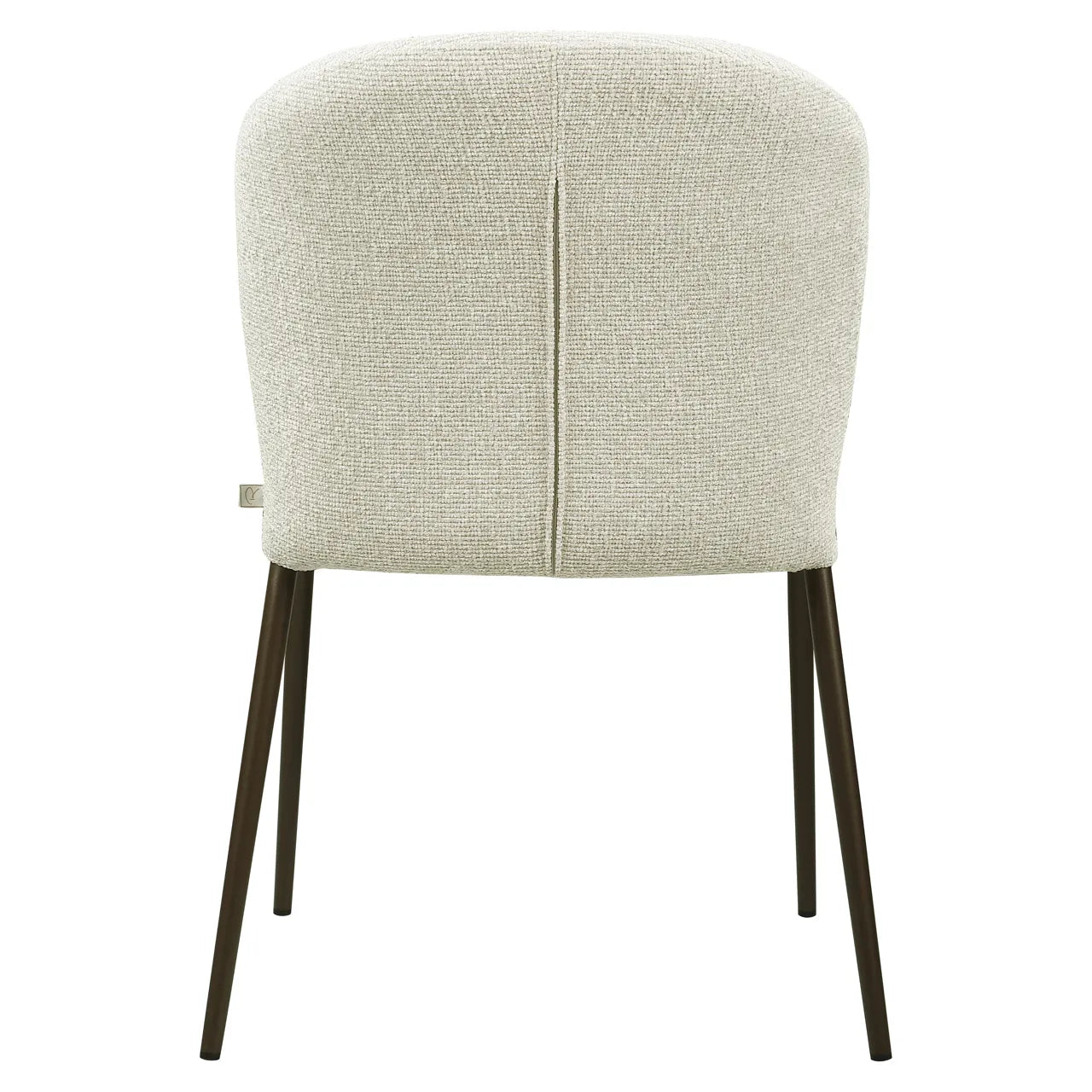Richmond Interiors Set of 2 Stacker Taupe Boucle Dining Chairs