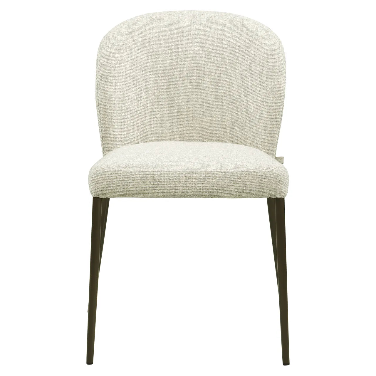 Richmond Interiors Set of 2 Stacker Taupe Boucle Dining Chairs