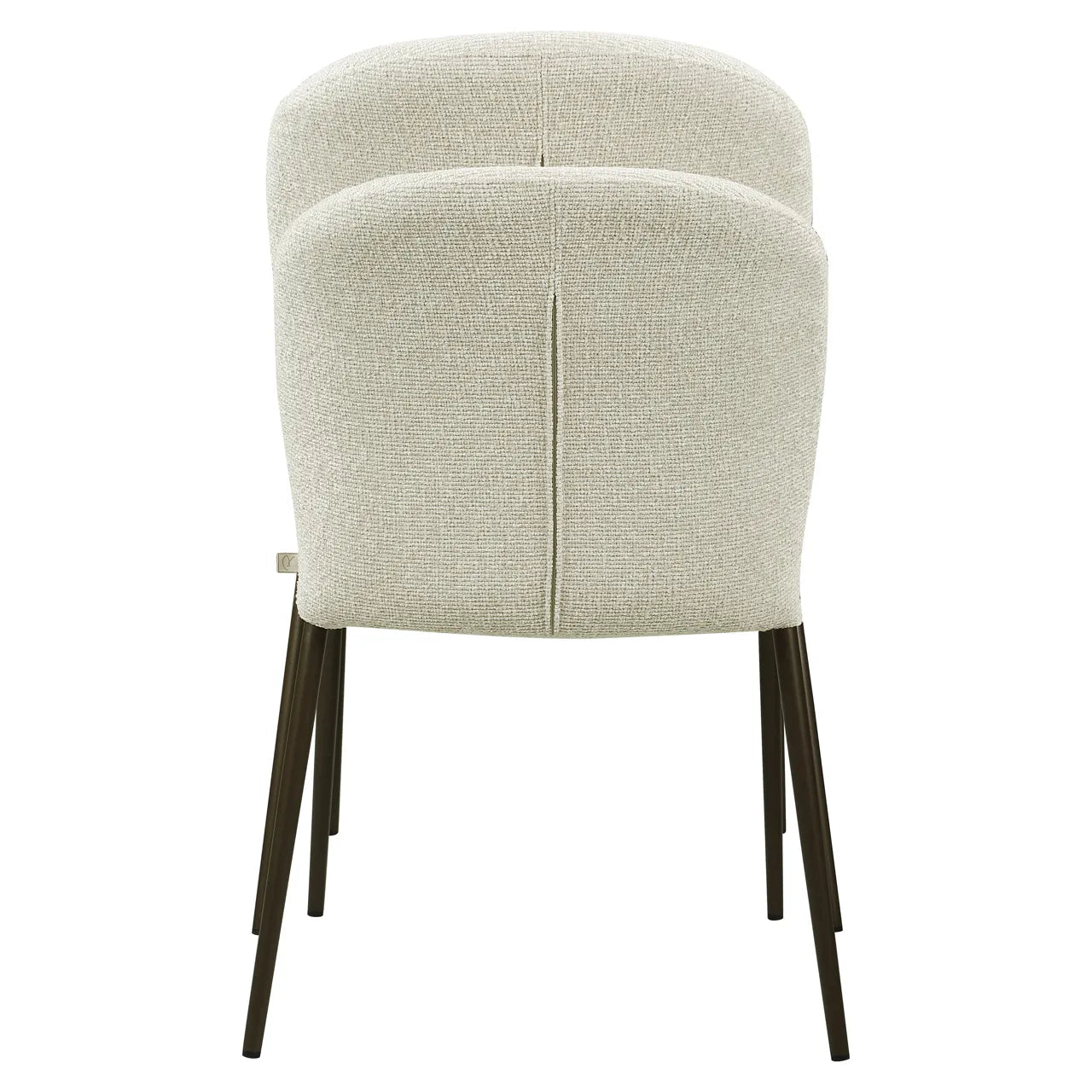 Richmond Interiors Set of 2 Stacker Taupe Boucle Dining Chairs