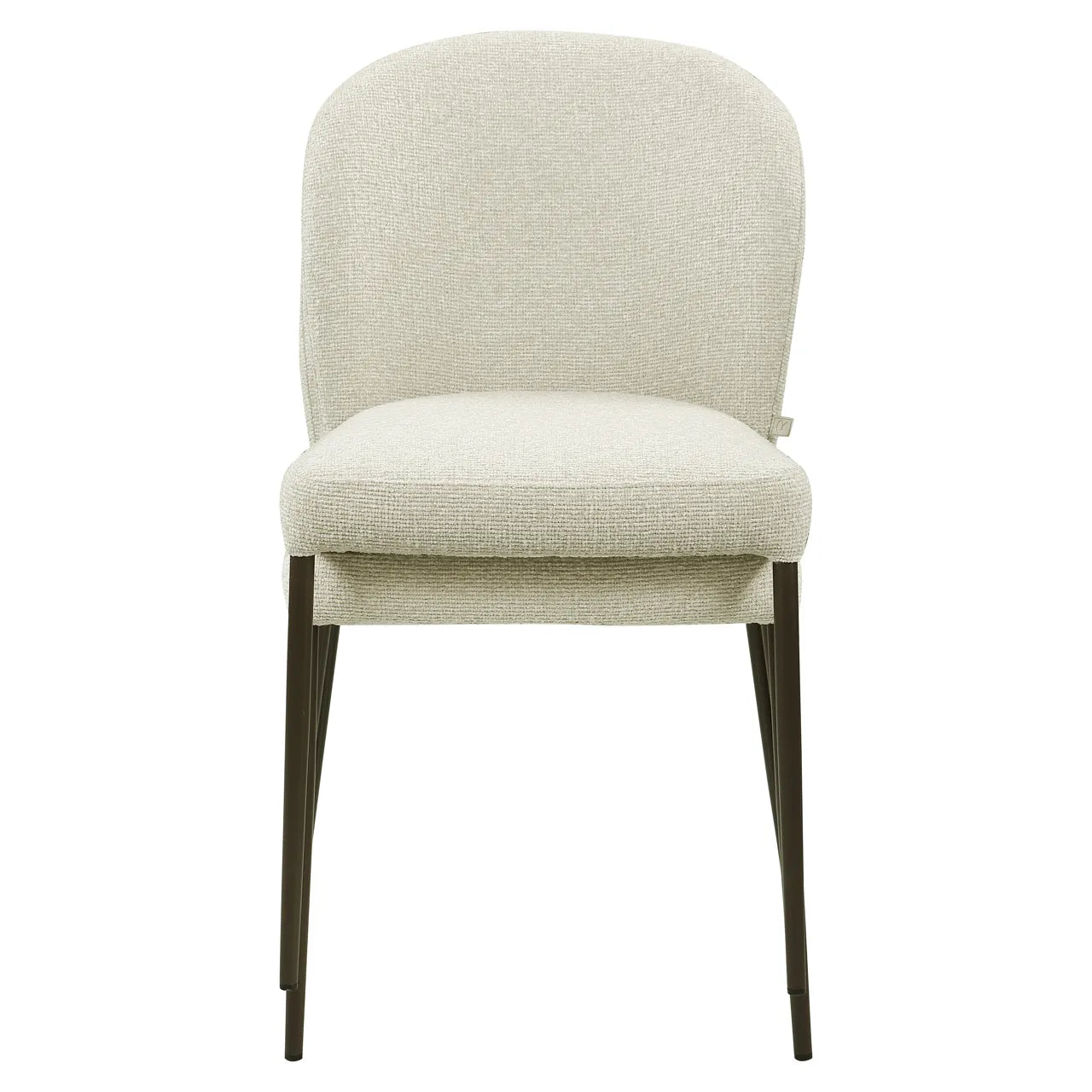 Richmond Interiors Set of 2 Stacker Taupe Boucle Dining Chairs