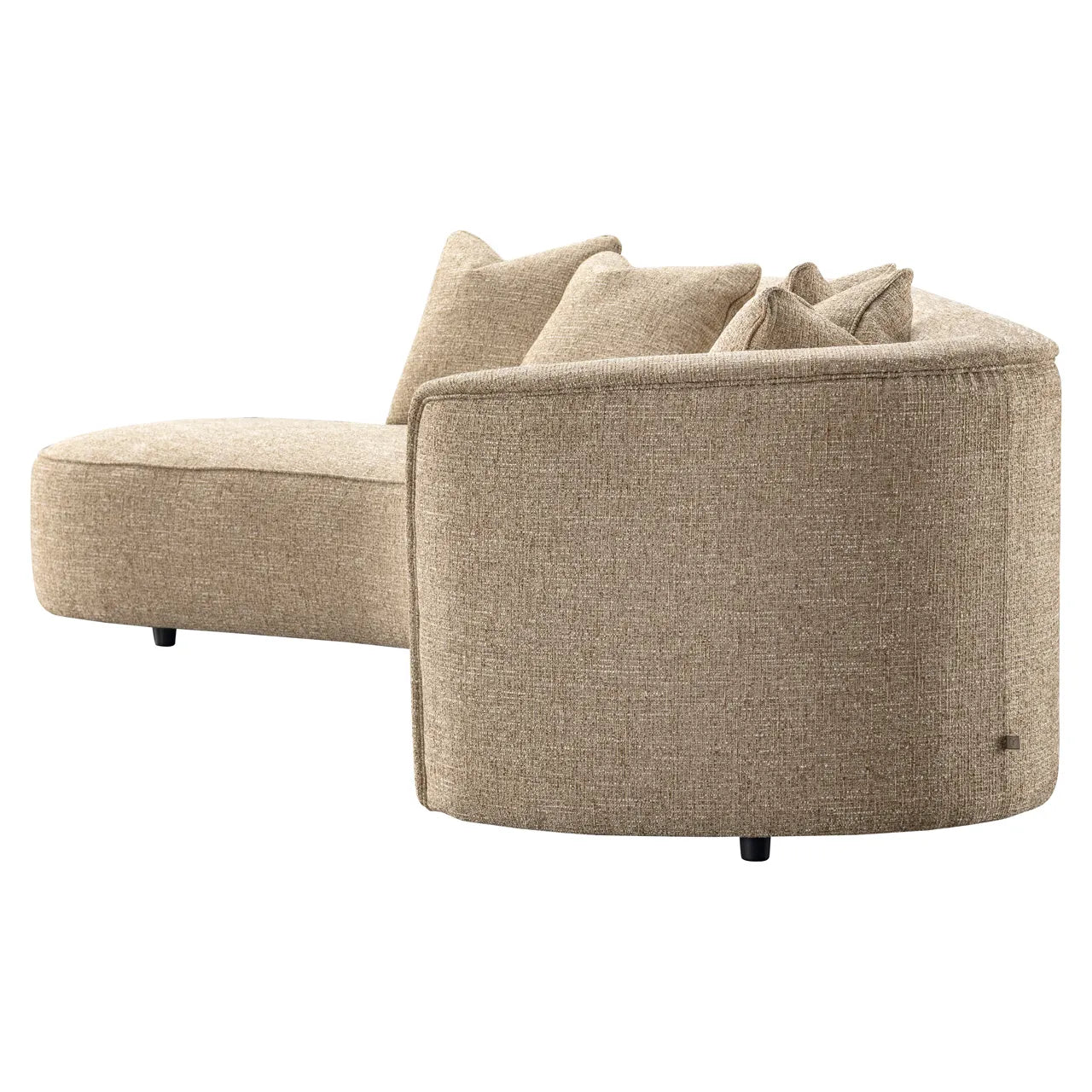 Richmond Interiors Romero Sand Tweed Left-Hand Chaise Sofa