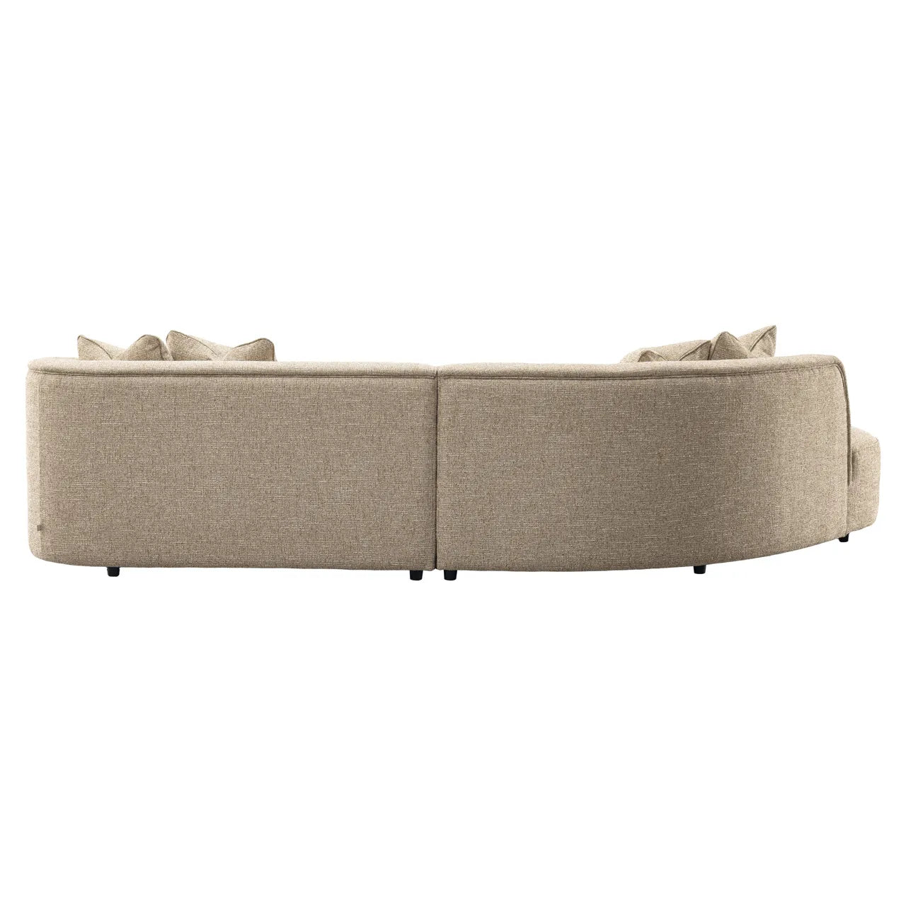 Richmond Interiors Romero Sand Tweed Left-Hand Chaise Sofa