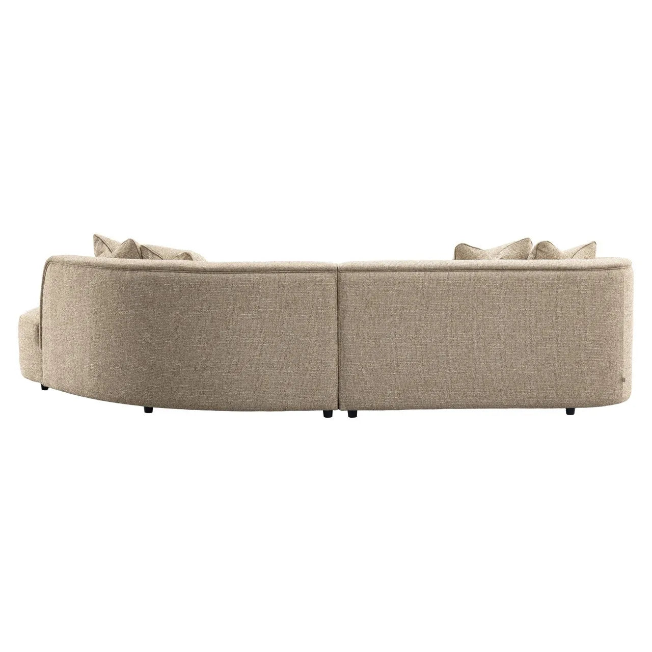 Richmond Interiors Romero Sand Tweed Right-Hand Chaise Sofa