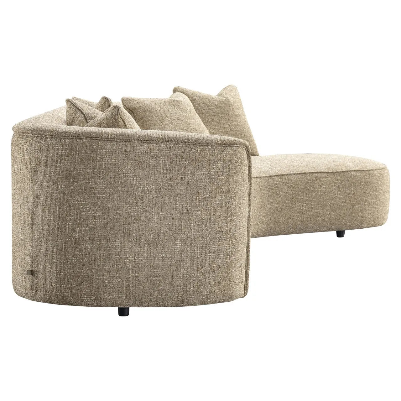 Richmond Interiors Romero Sand Tweed Right-Hand Chaise Sofa
