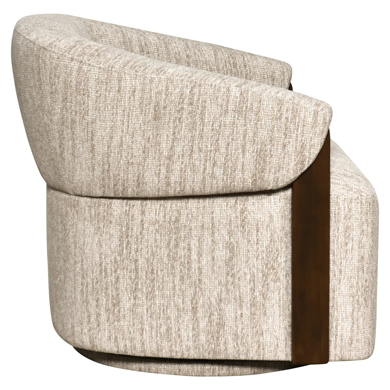 Richmond Interiors Marina Natural Chenille Swivel Armchair