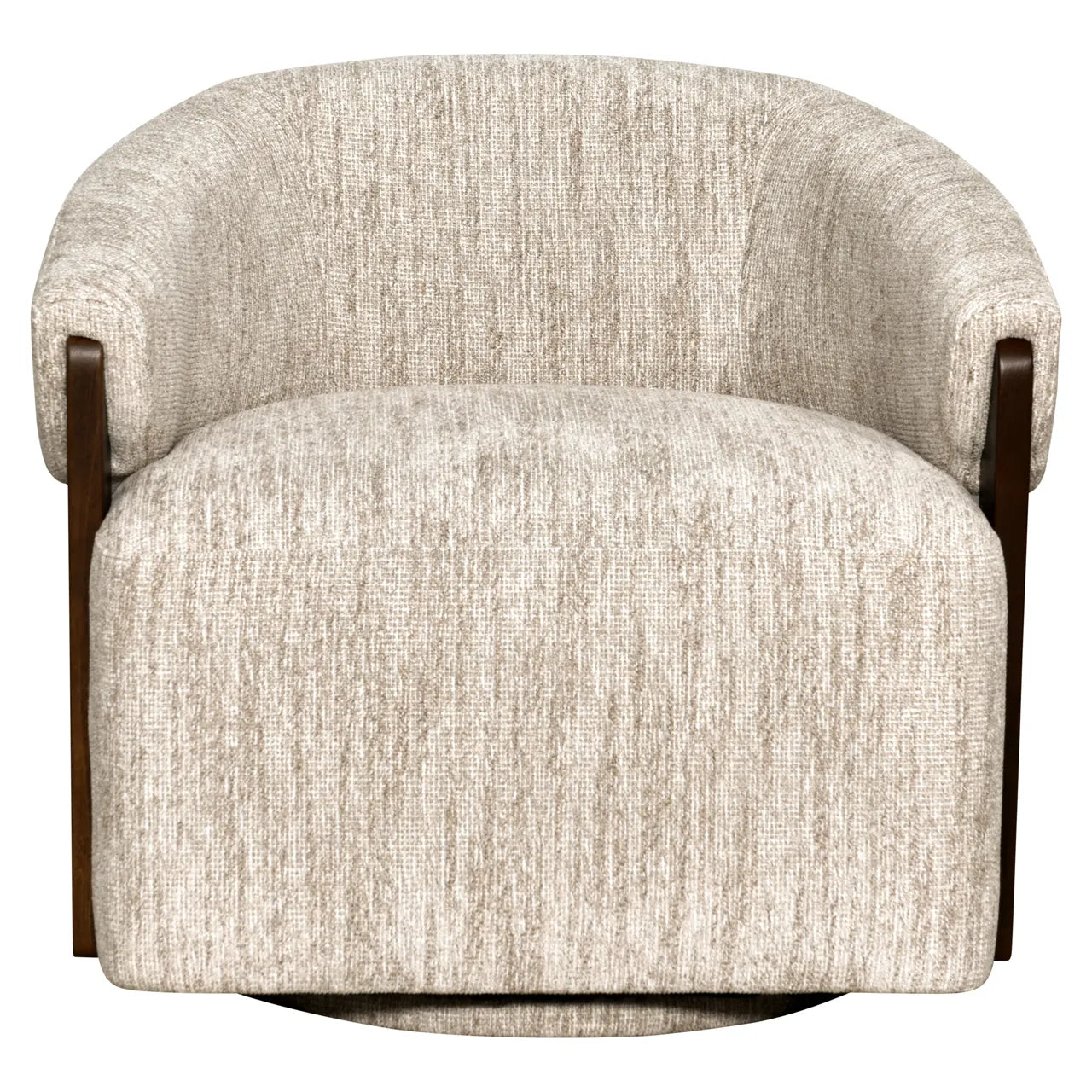 Richmond Interiors Marina Natural Chenille Swivel Armchair