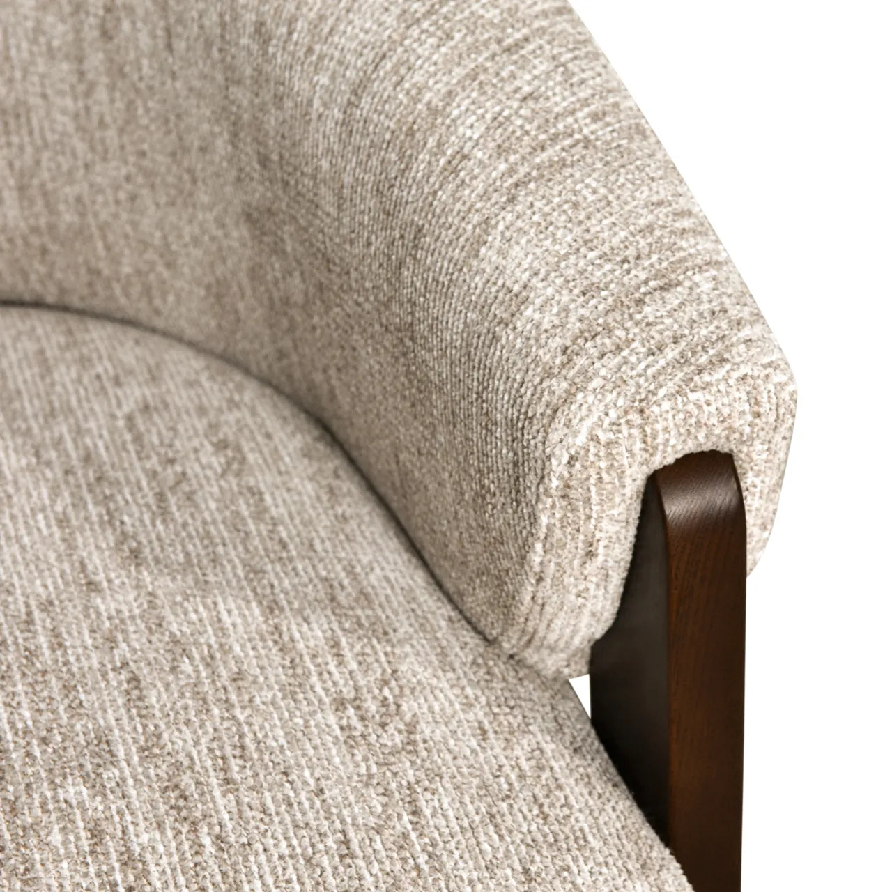 Richmond Interiors Marina Natural Chenille Swivel Armchair