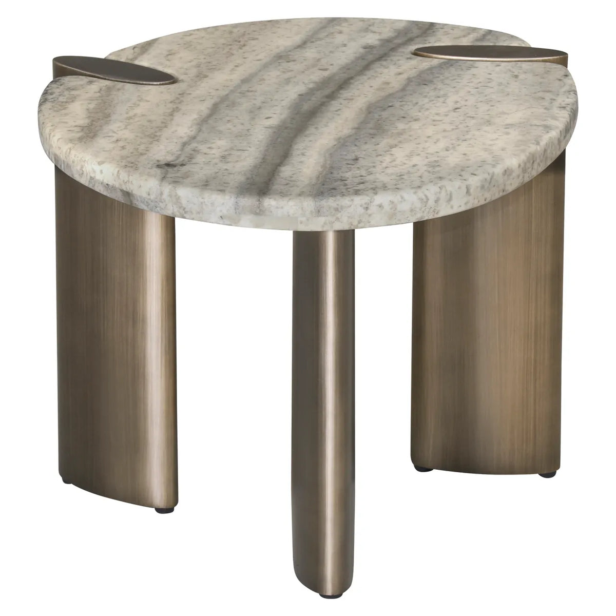 Richmond Interiors Arcadia Grey Marble Side Table