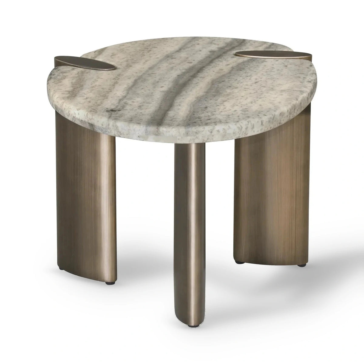 Richmond Interiors Arcadia Grey Marble Side Table