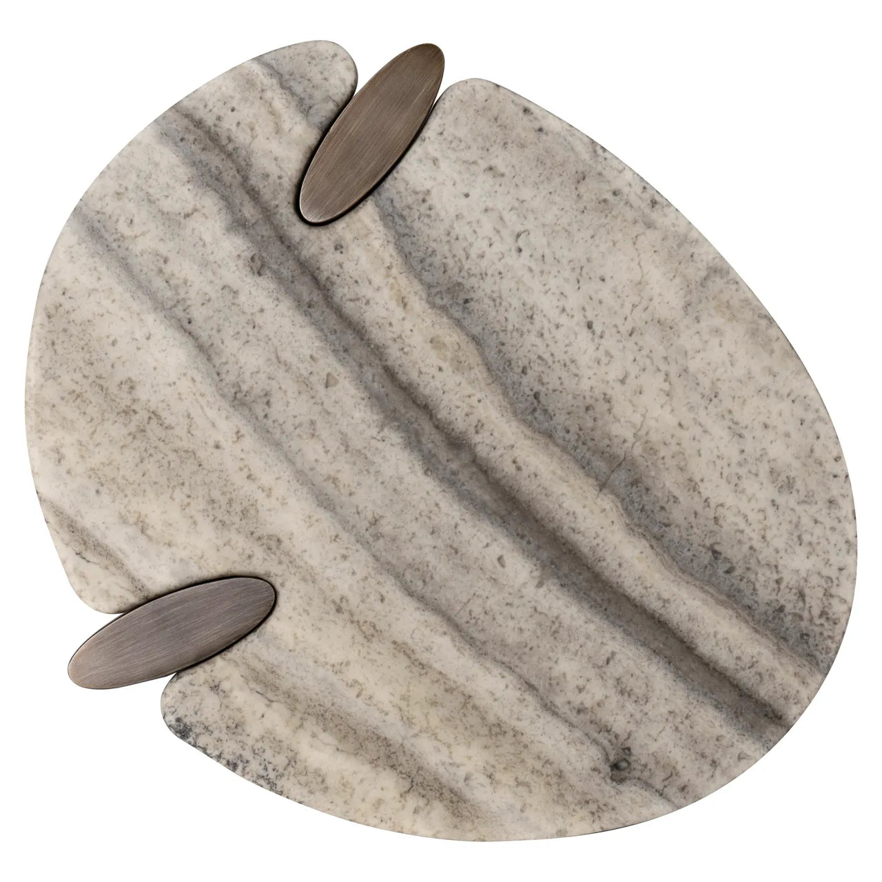 Richmond Interiors Arcadia Grey Marble Side Table