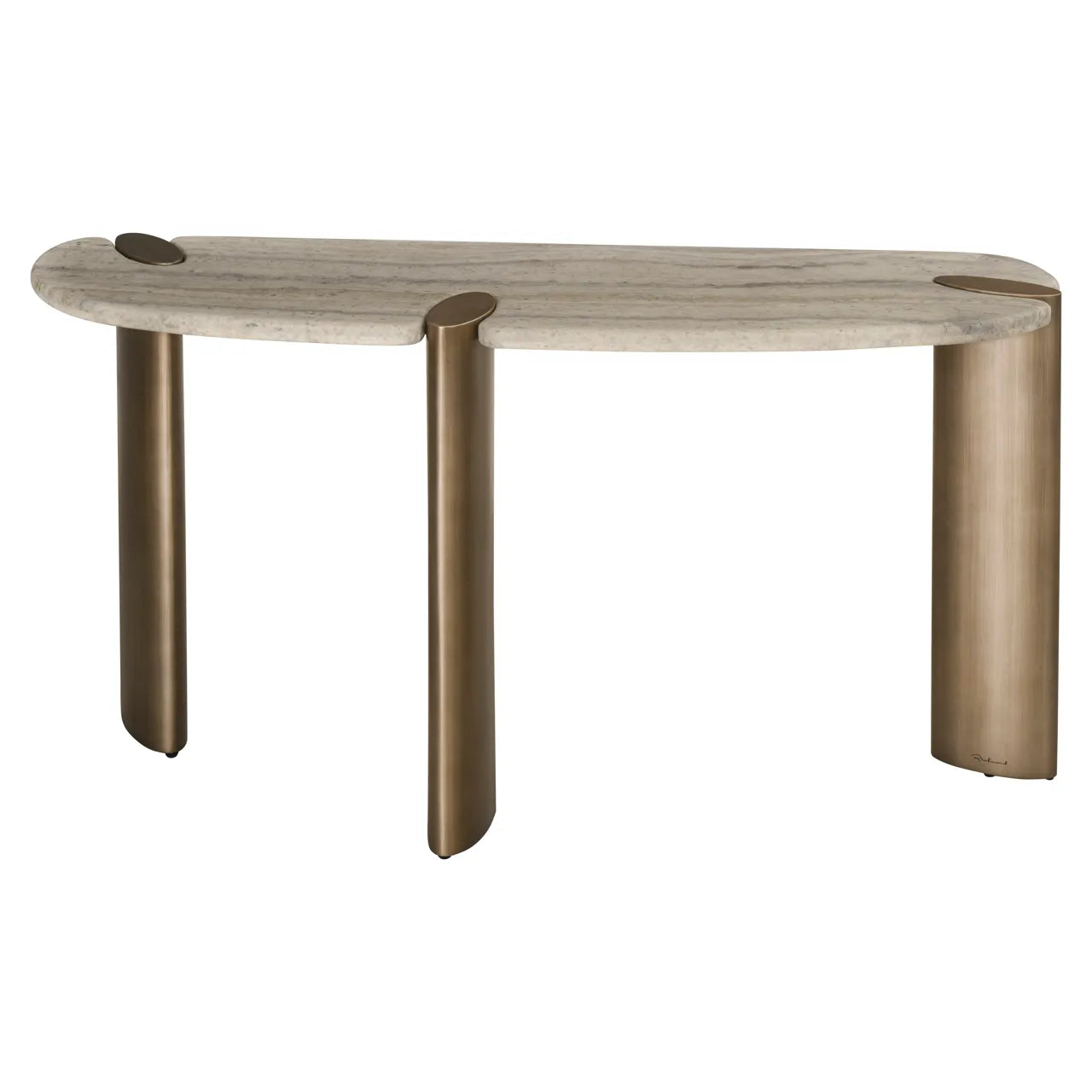 Richmond Interiors Arcadia Grey Marble Console Table