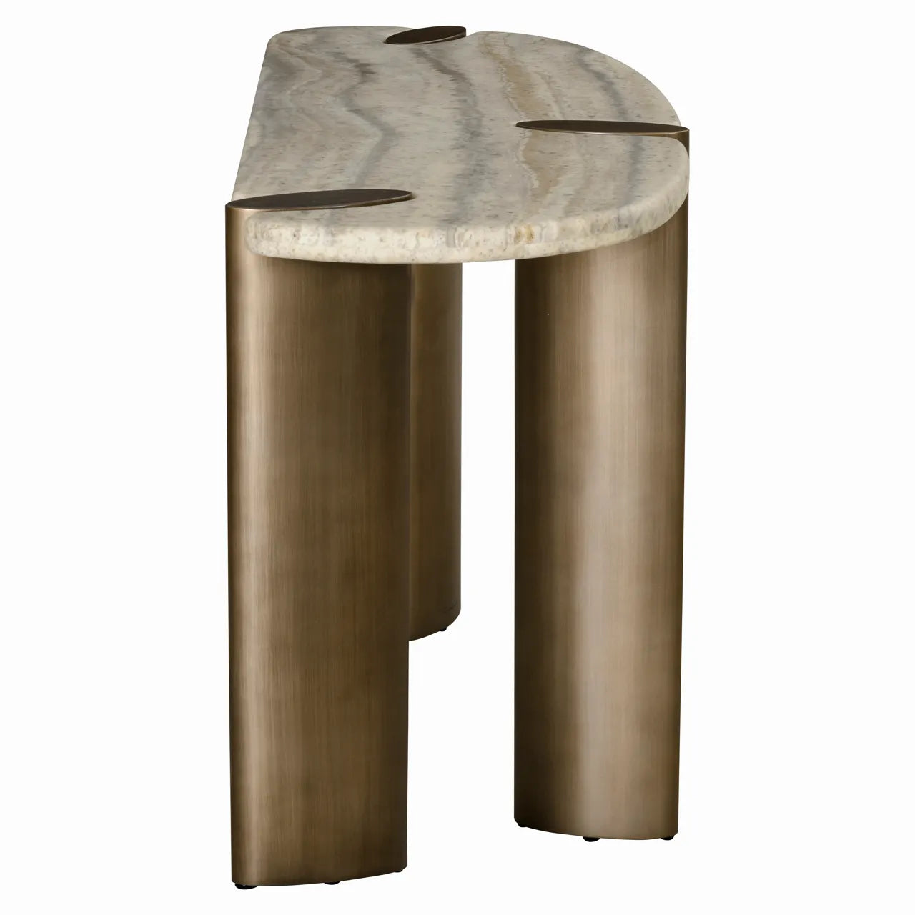 Richmond Interiors Arcadia Grey Marble Console Table