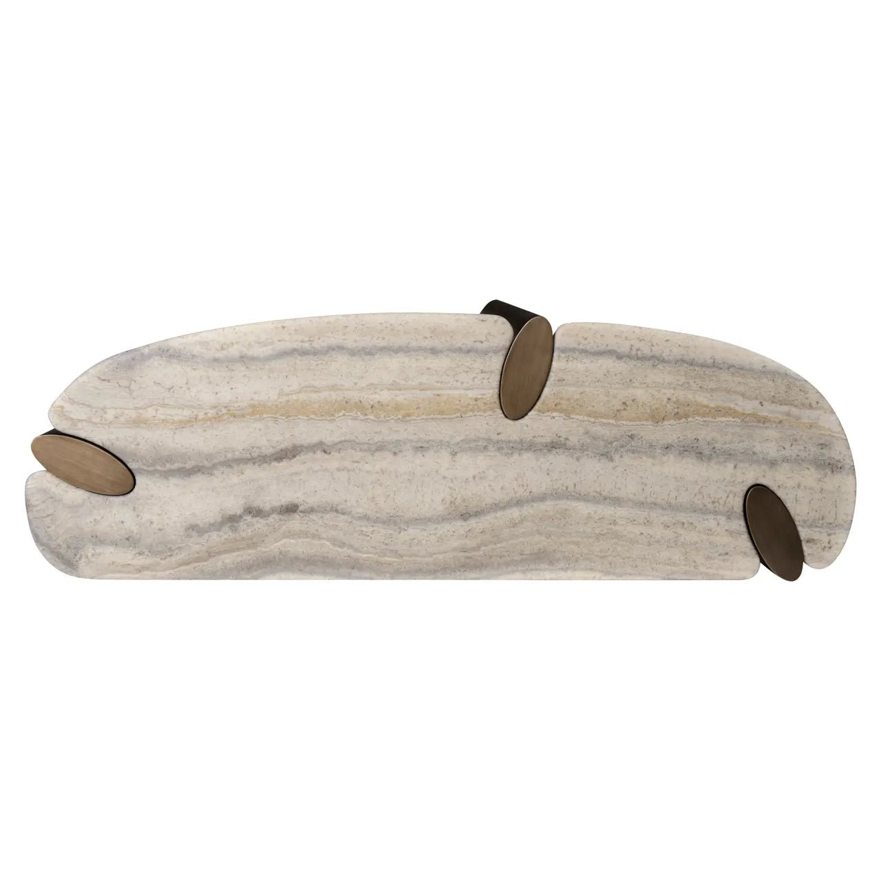 Richmond Interiors Arcadia Grey Marble Console Table
