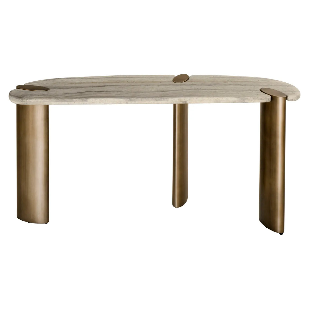 Richmond Interiors Arcadia Grey Marble Console Table